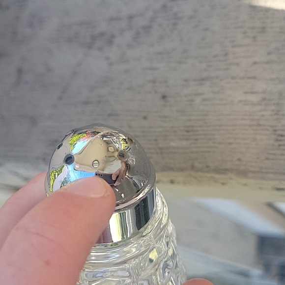 Fostoria American Clear Set of Salt & Pepper Shakers. Minimal Flaws, Remarkable. - Picture 6 of 6